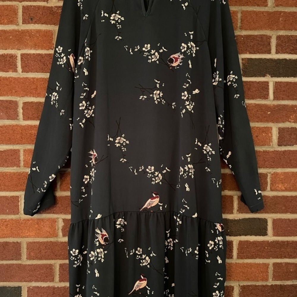 Vero Moda High Neck 2 Layer Green Gables/Celia Dress XXL - Picture 3 of 8